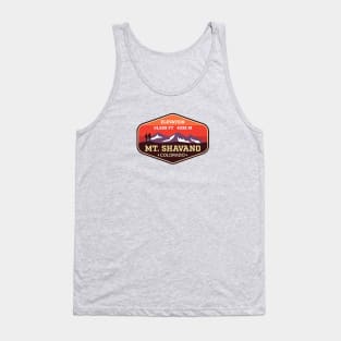 Mt Shavano Colorado 14ers Mountain Climbing Badge Tank Top